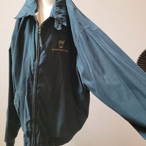 Port Authority Muirfield Village Mns XL Green Lined Jacket Full Zip Logo